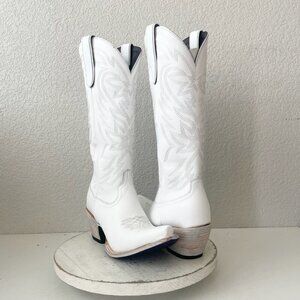Lane MEGAN MORONEY Cowboy Boots Smokeshow Womens 9.5 White Western Cowgirl Tall